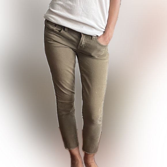 J. Crew cropped toothpick tan jeans size 25 beige - Picture 4 of 8